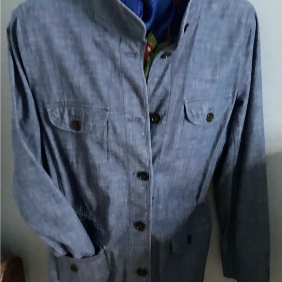 Talbots unlined blue jacket size L - Picture 12 of 13